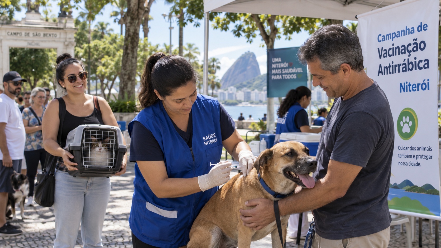 Niterói terá vacinação antirrábica gratuita em 17 postos neste sábado