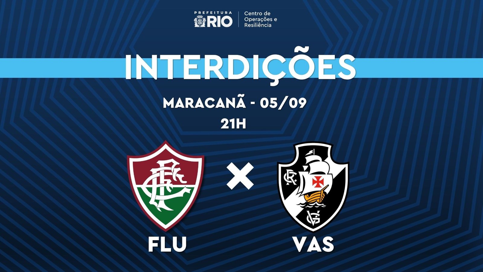 Entorno do Maracanã terá interdições para Fluminense x Vasco neste sábado
