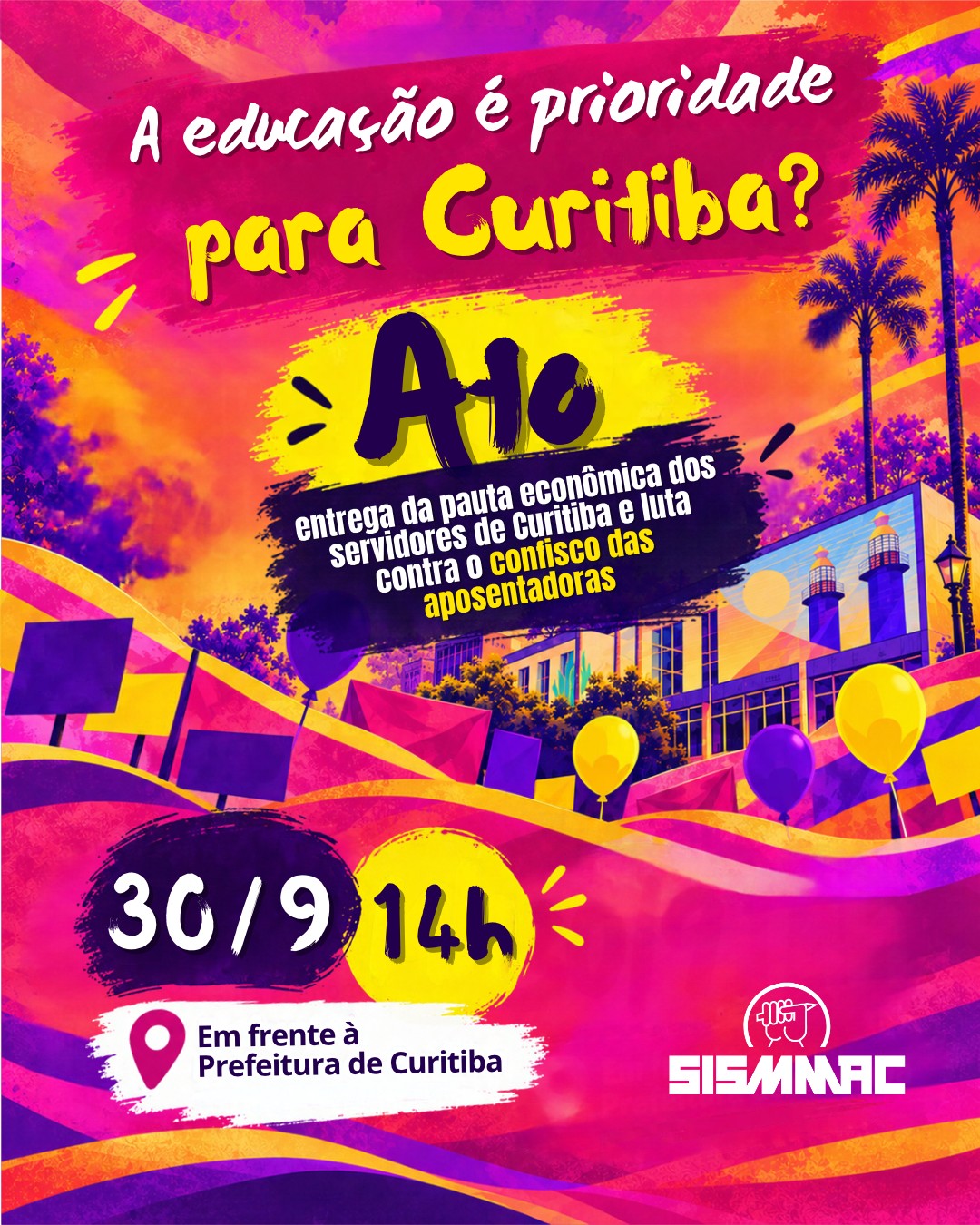 SISMMAC entrega pauta econômica à Prefeitura de Curitiba nesta quarta-feira