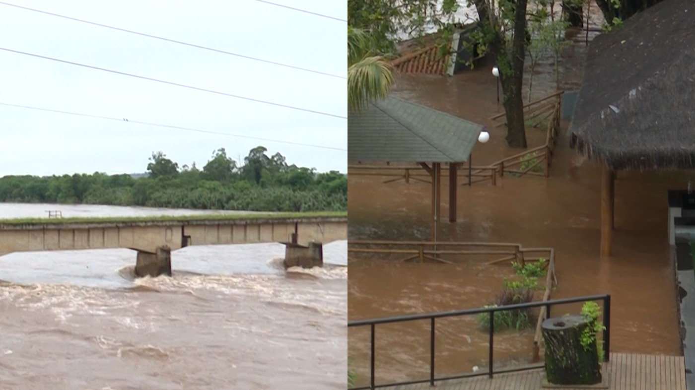 Chuva eleva rios e alaga cerca de 20 chácaras em Jataizinho