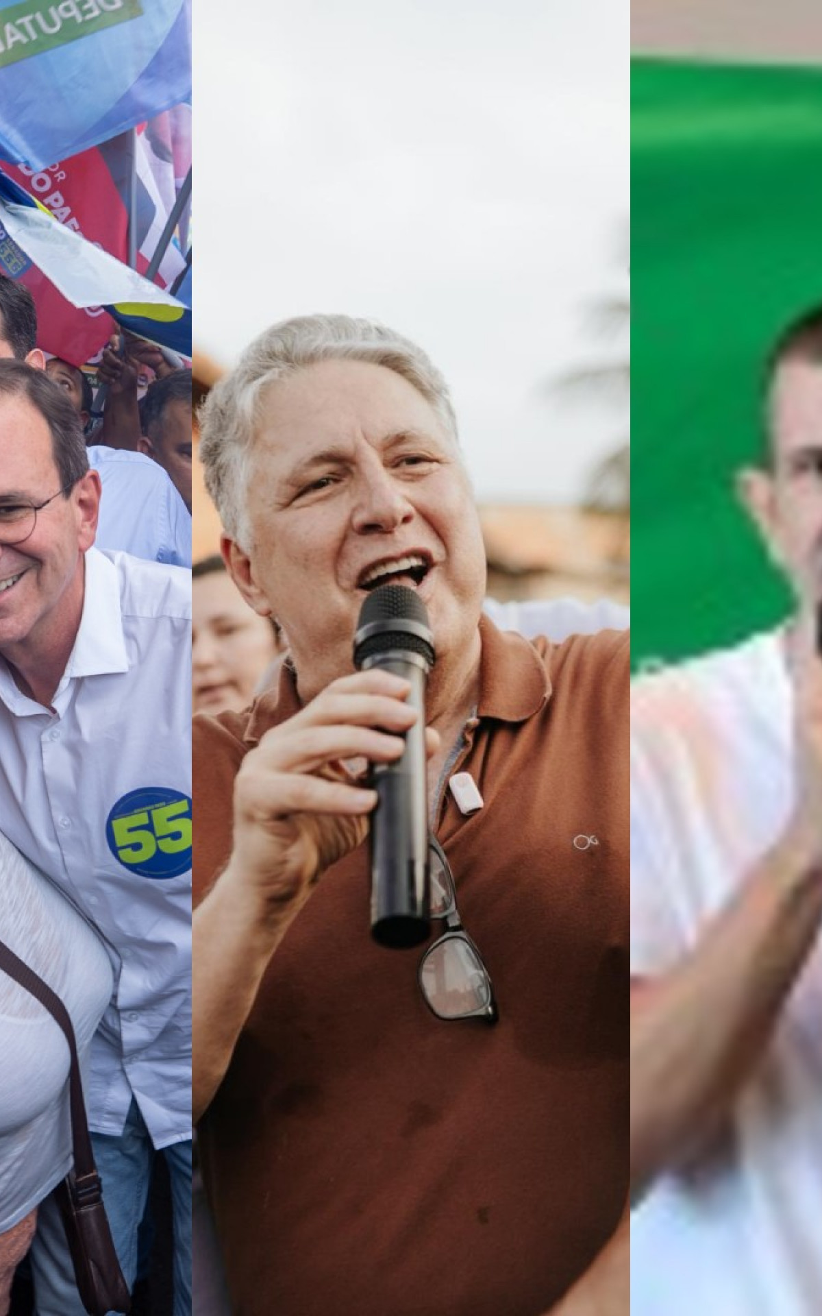 Candidatos ao governo do Rio fazem passeatas, carreatas e motociatas