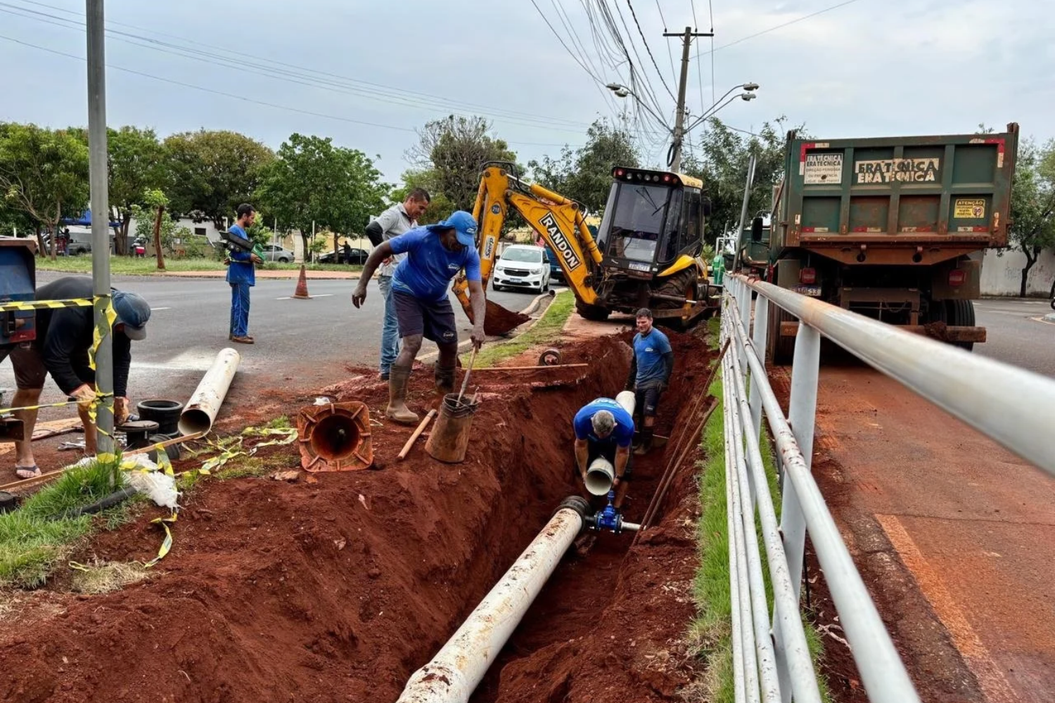 Saerp substitui 500 metros de rede de água no Parque Ribeirão Preto