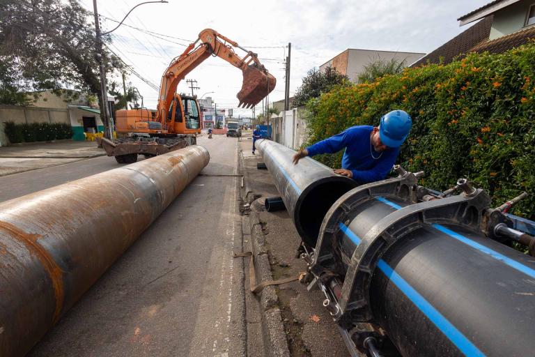 Sanepar programa obra em Piraquara para reduzir impacto no trânsito