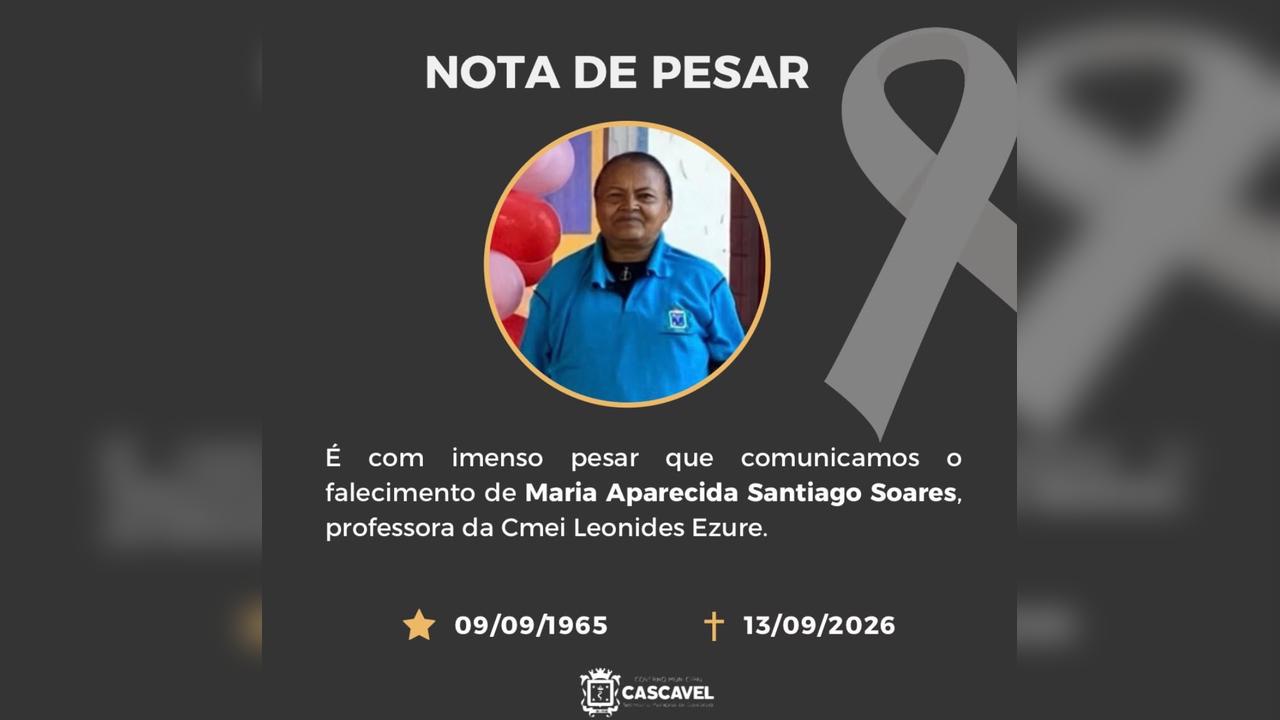 Cmei de Cascavel funcionará só à tarde após morte de professora
