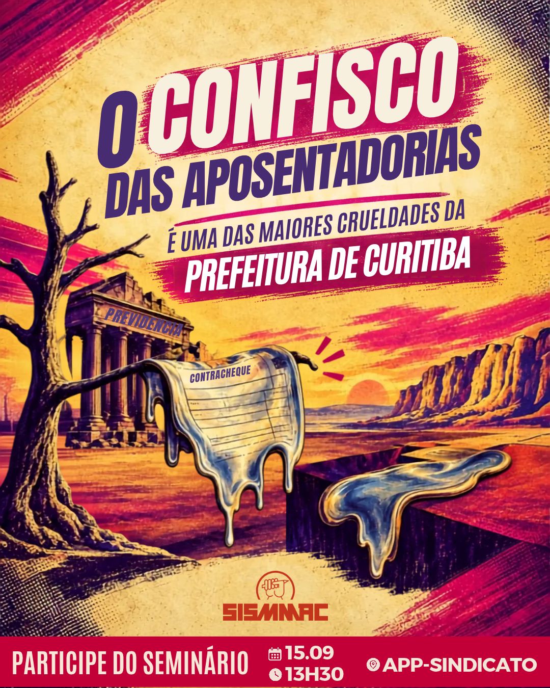 Texto critica desconto de 14% sobre aposentadorias de servidores de Curitiba