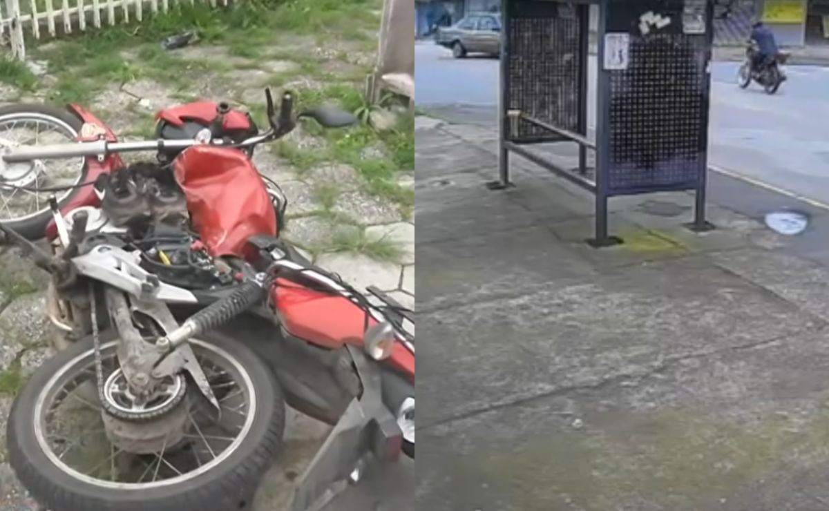 Motociclista de 21 anos fica gravemente ferido em acidente em Colombo