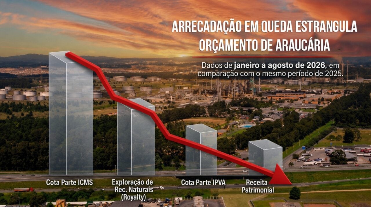 Araucária prevê orçamento menor e revisa despesas para equilibrar contas