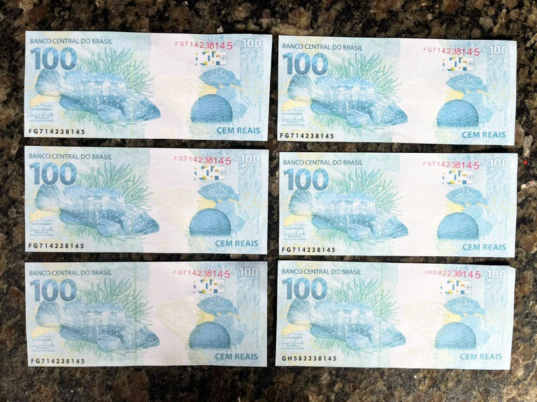 Jovem é preso em Bandeirantes com seis notas falsas de R$ 100