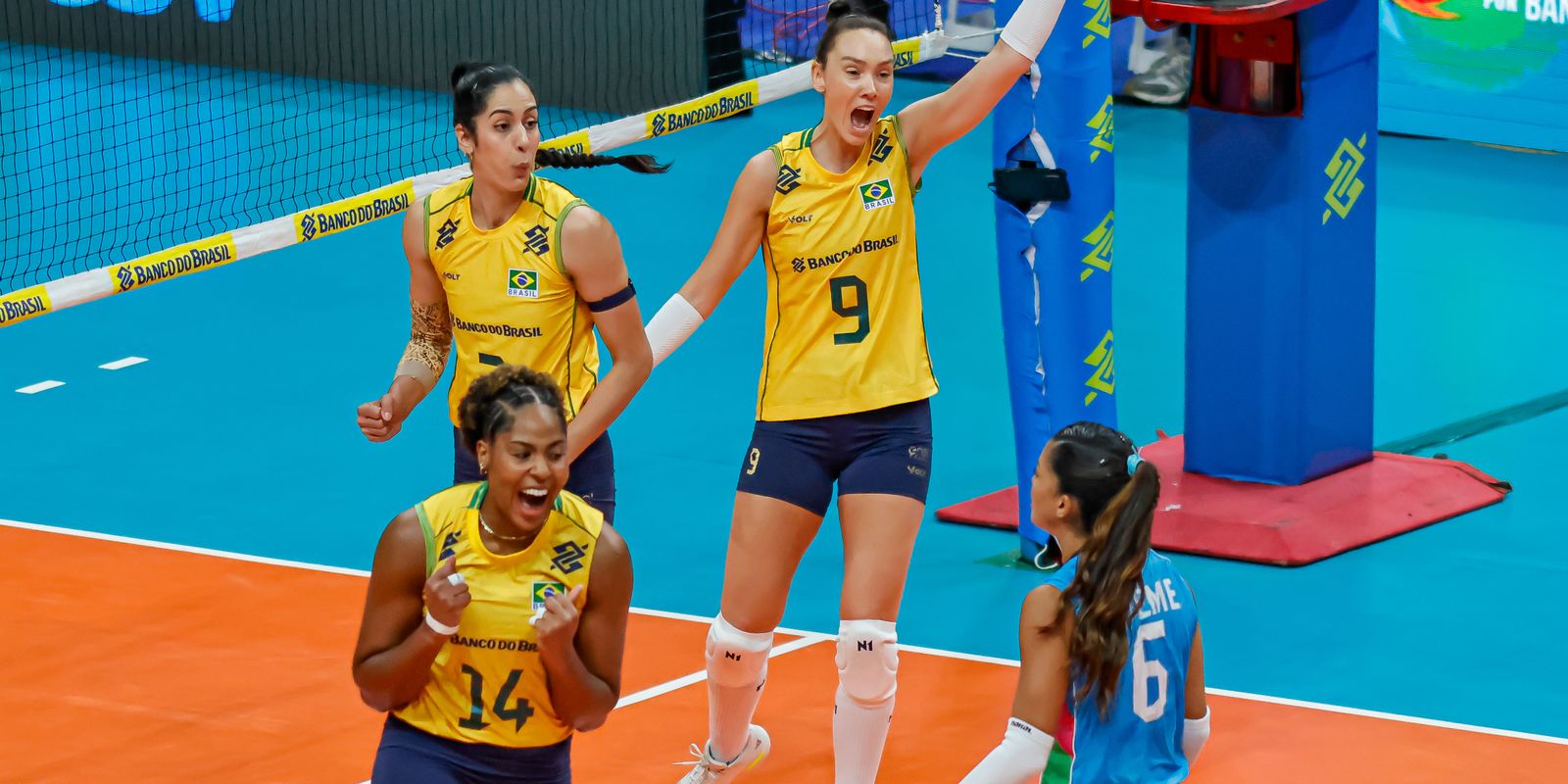 Brasil vence Argentina e garante vaga no vôlei feminino em Los Angeles 2028