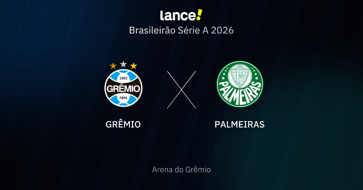 Grêmio x Palmeiras: veja horário, transmissão e escalações prováveis