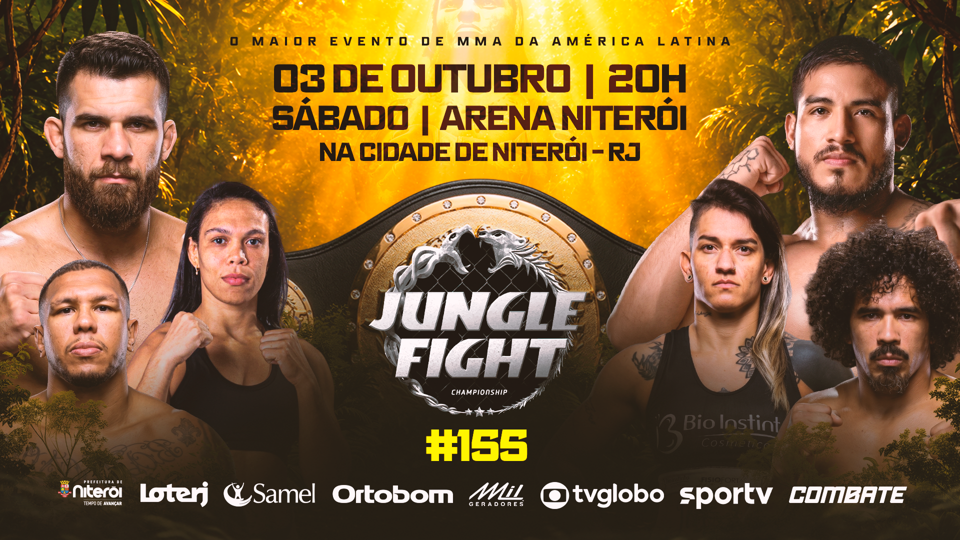 Jungle Fight estreia em Niterói com três disputas de cinturão