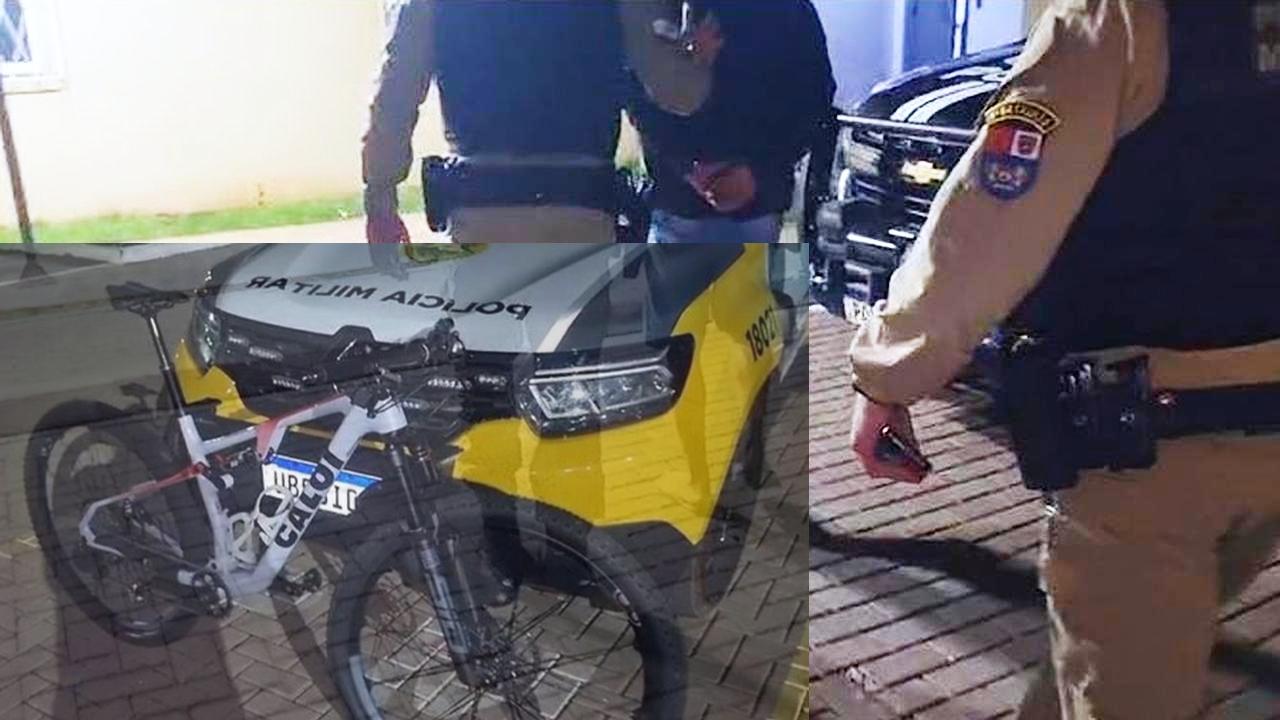 PM recupera em Lindoeste bicicleta de R$ 23 mil que seguia para Cascavel