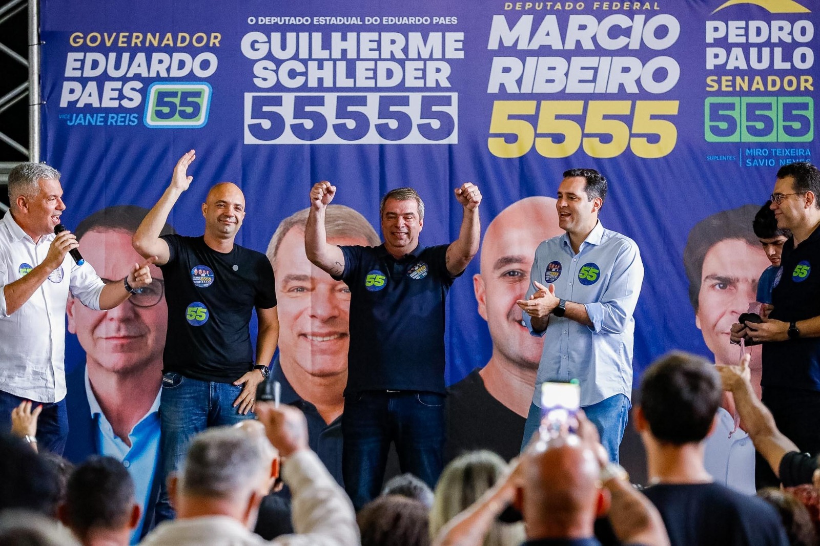 Cavaliere defende Schleder para presidir a Alerj em ato na Tijuca