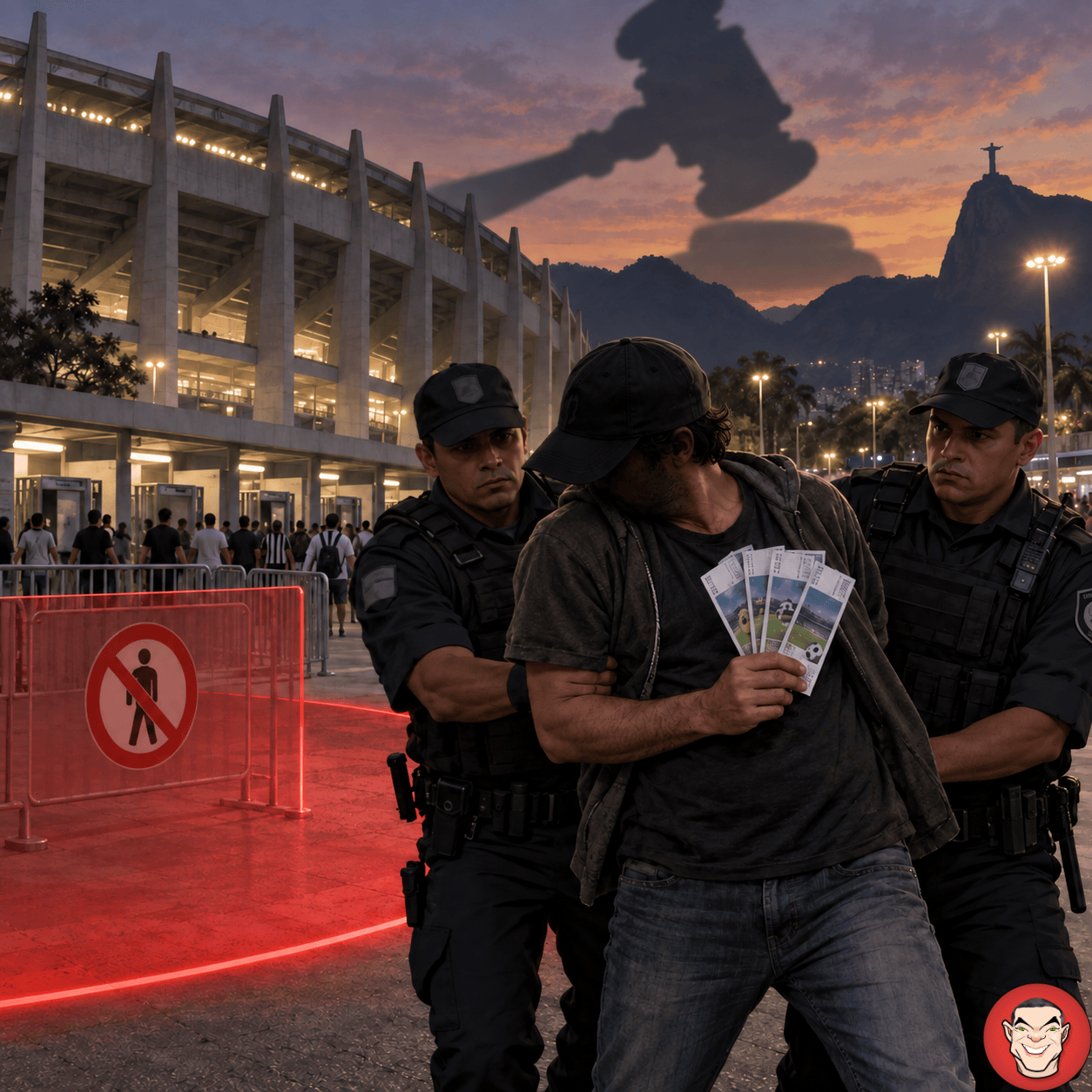 Cambista é condenado por descumprir ordem judicial no Maracanã