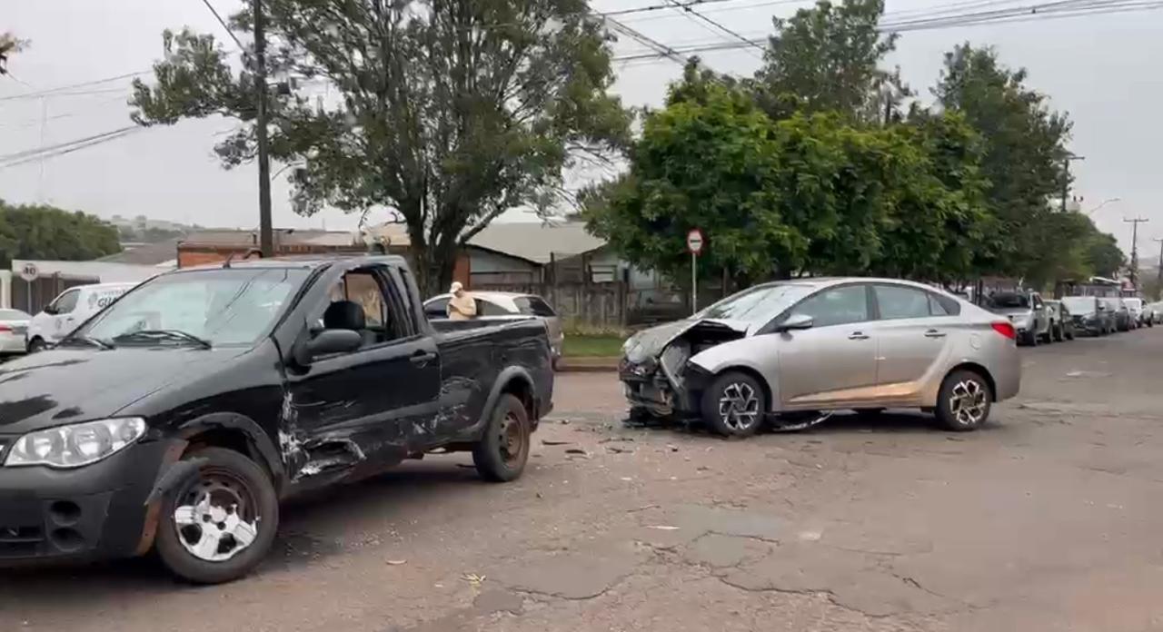 Colisão no Bairro Santo Onofre deixa uma pessoa ferida em Cascavel