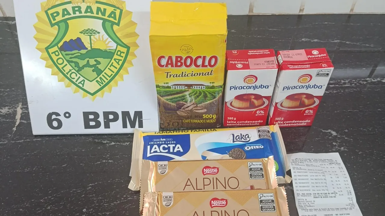 Homem com tornozeleira é preso após furto em supermercado de Cascavel