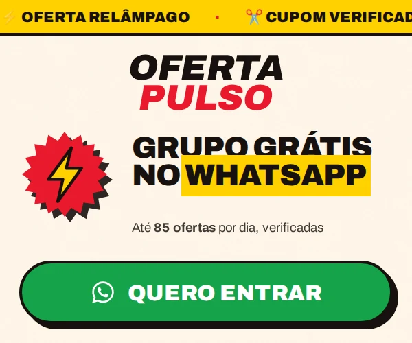 OfertaPulso: grupo gratis no WhatsApp com ate 85 ofertas verificadas por dia.