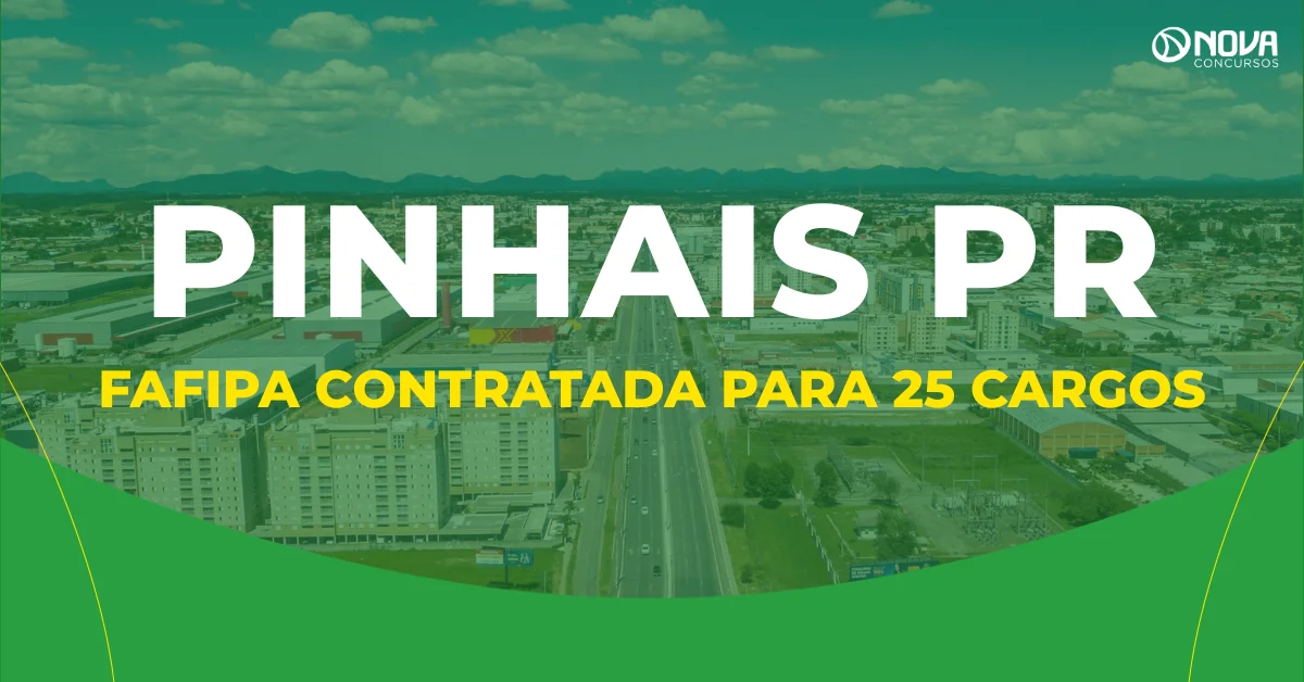 Pinhais contrata FAFIPA para concurso com 25 cargos em três editais