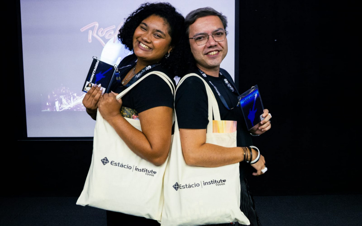 Dois estudantes de Niterói são selecionados para a TV Estácio no Rock in Rio