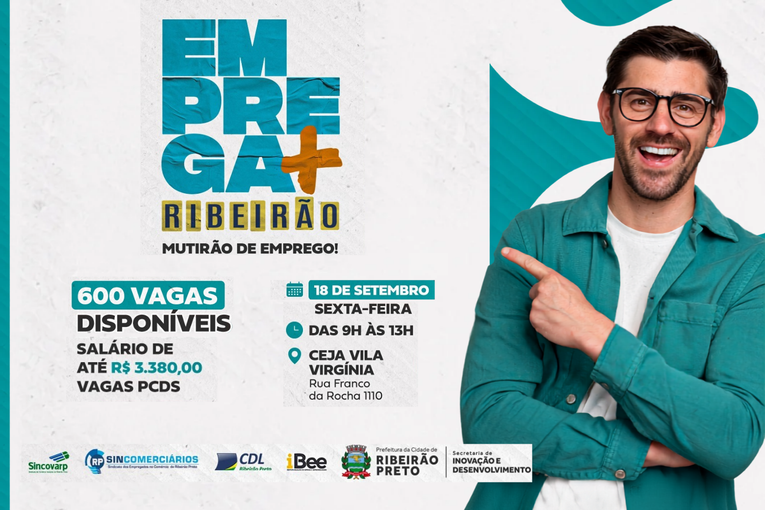 Emprega Mais Ribeirão oferece cerca de 600 vagas nesta sexta-feira (18)