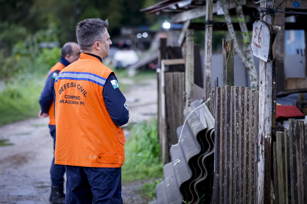 Araucária identifica 25 áreas de risco para prevenir deslizamentos e alagamentos