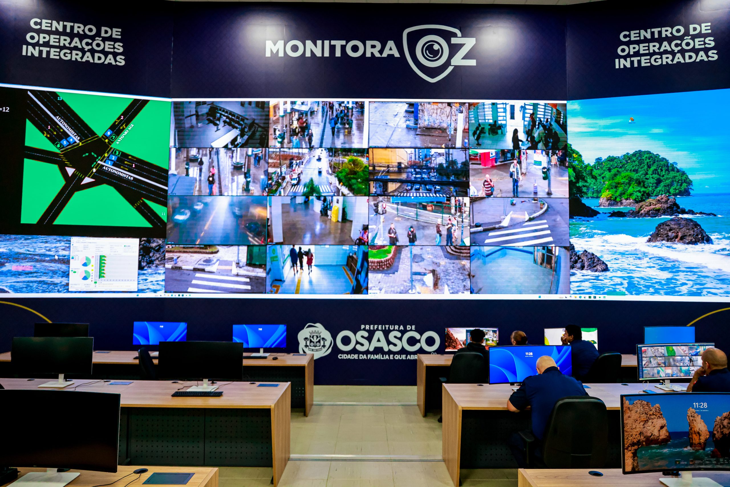 Osasco inaugura Centro de Segurança com mais de 4 mil câmeras integradas