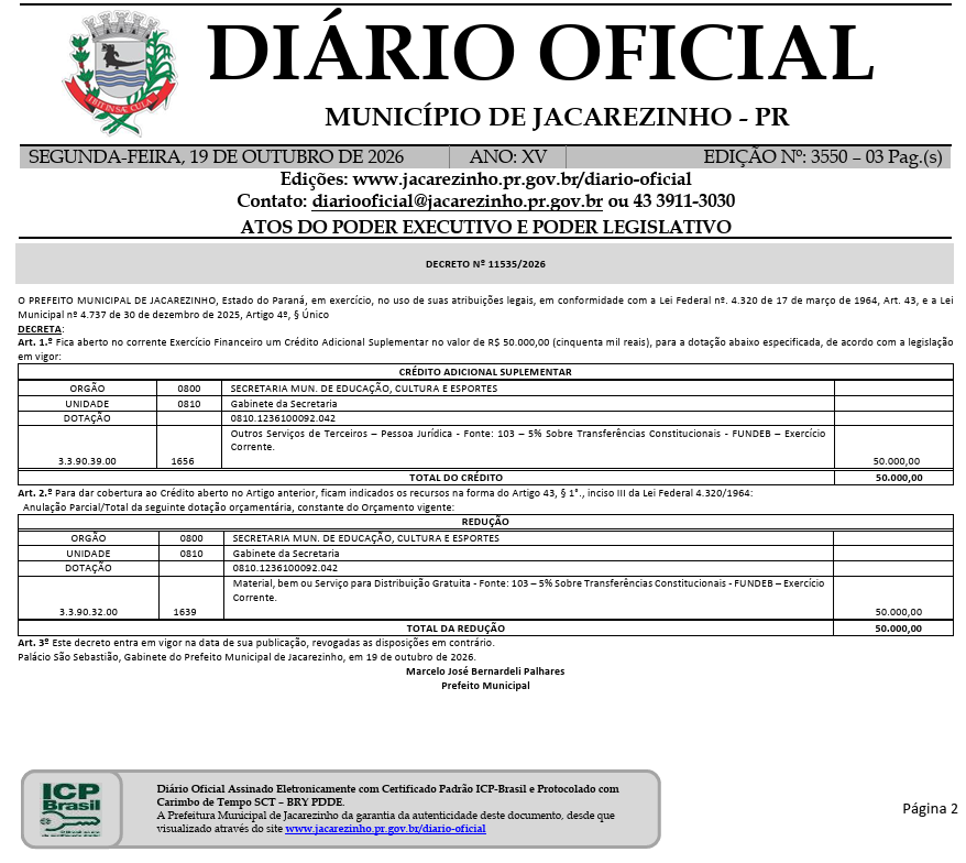 Prefeitura de Jacarezinho decreta interventor provisório na Santa Casa