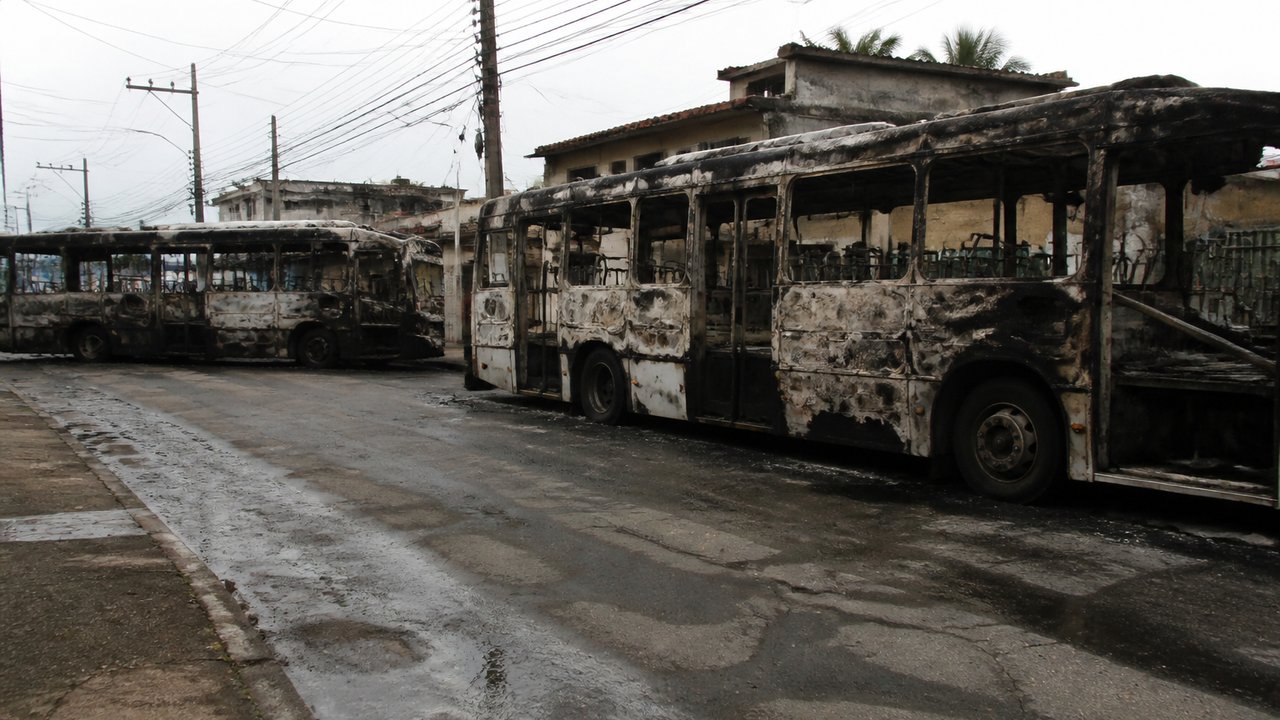 Disputa territorial leva ao sequestro de 14 ônibus no Rio