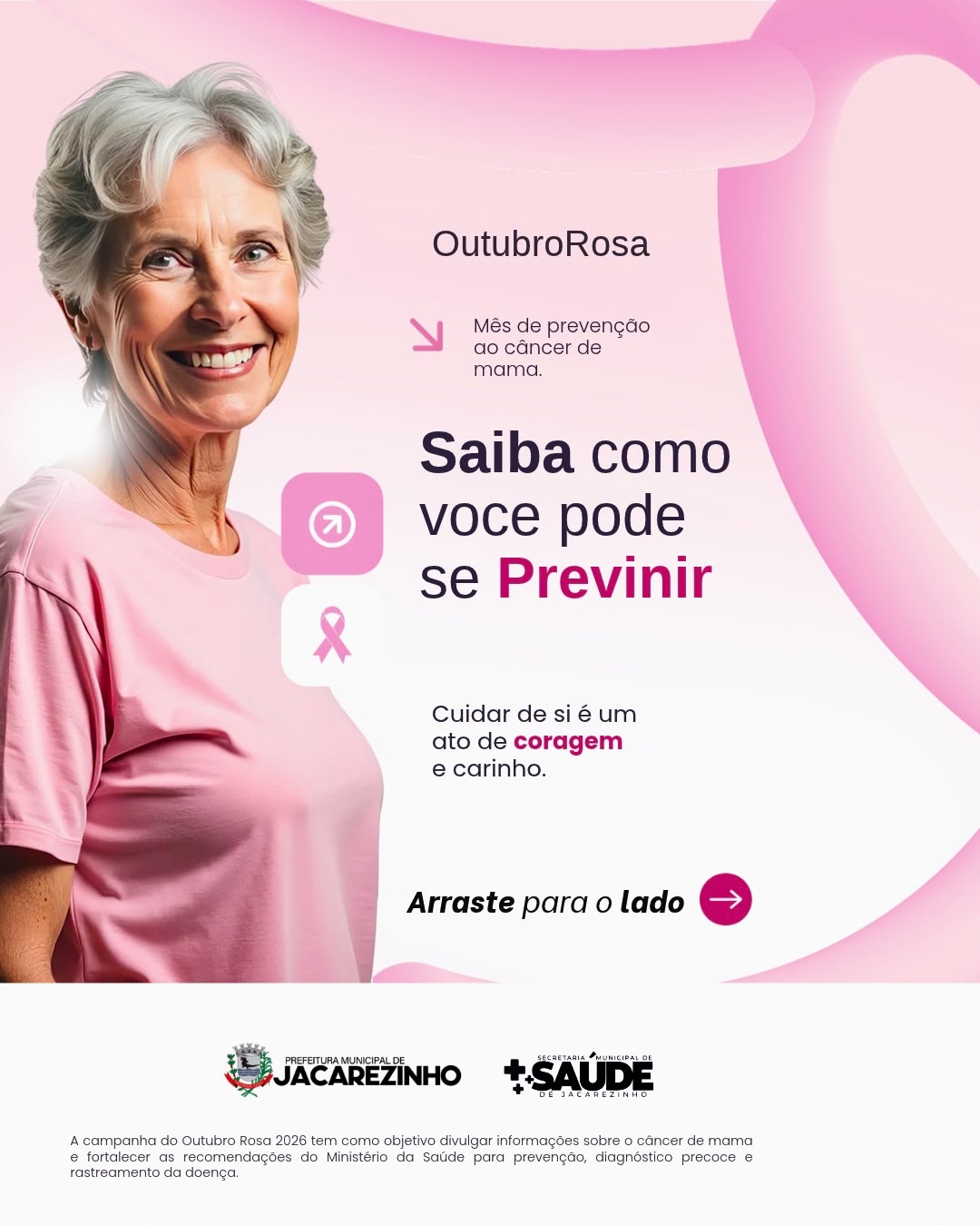 Jacarezinho reforça cuidados com a saúde da mulher no Outubro Rosa