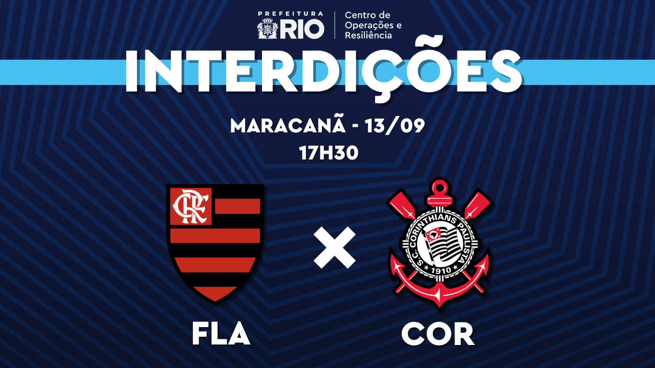 Interdições no entorno do Maracanã começam às 15h neste domingo