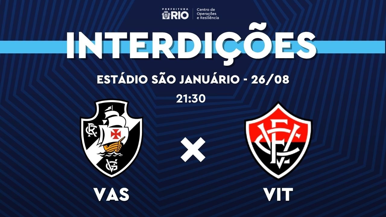 São Januário terá interdições para Vasco x Vitória nesta quarta-feira